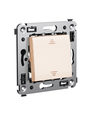 Инвертор одноклавишный в стену, Avanti, Ванильная дымка DKC 4405123 в Чебоксарах Аксессуары для стоек и шкафов Pintop.ru