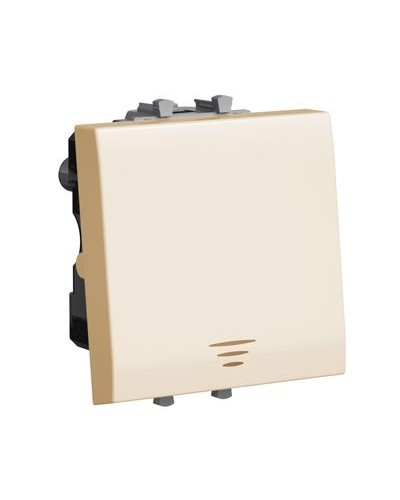 Кнопка Ванильная дымка, Avanti, 16A, 2 мод. DKC 4405152 в Чебоксарах Аксессуары для стоек и шкафов Pintop.ru