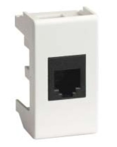 Ком.роз. RJ45 кат.6 экран., 8P8C, Viva, белая, 1мод DKC 45068 в Чебоксарах Аксессуары для стоек и шкафов Pintop.ru
