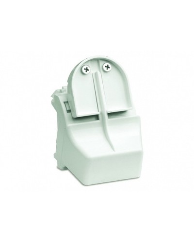 Адаптер для оптоволоконных разъемов 2хST, c системой пломбировки, белый, 2мод. DKC 76618B в Чебоксарах Аксессуары для стоек и шкафов Pintop.ru