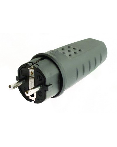 Вилка Schuko. Каучук. DKC DIS1103100 в Чебоксарах Аксессуары для стоек и шкафов Pintop.ru