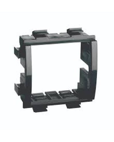 Каркас под 2 модуля Brava, чёрный DKC (F0000MB) в Чебоксарах Блоки розеток Pintop.ru