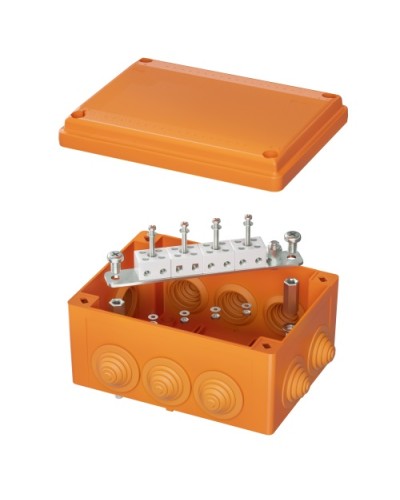 Коробка пластиковая FS с кабельными вводами иклеммниками,IP55,150х110х70мм, 8р, 450V,6A,4мм.кв DKC (FSB21804) в Чебоксарах Распределительные коробки Pintop.ru