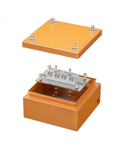 Коробка стальная FS с гладкими стенками и клеммниками IP66,150х150х80мм DKC (FSK30410) в Чебоксарах Распределительные коробки Pintop.ru