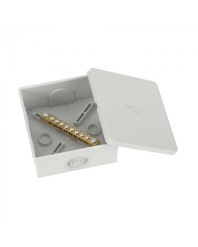 Коробка уравнивания потенциалов, 8 зажимов, 6 вводов д.20мм, 80х80х40мм, IP44 DKC (NE3108) в Чебоксарах Распределительные коробки Pintop.ru