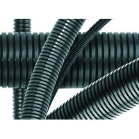 Труба гофрированная DN36мм, ПВ-0, D вн 36,3 мм, D нар 42,5 мм, полиамид 6, с протяжой DKC PA613643F0