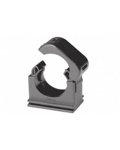 Держатель с крышкой DN 10 мм, полиамид, цвет чёрный DKC PASW10N в Чебоксарах Держатели, клипсы, скобы Pintop.ru