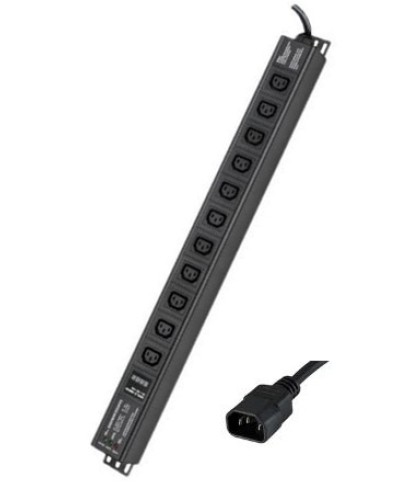 Блок распределения питания вертикальный для 19 шкафов DKC R5VIEC11CDOP в Чебоксарах Блоки розеток Pintop.ru