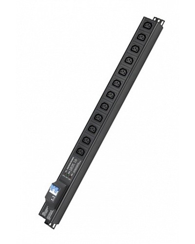 Блок распределения питания вертикальный для 19 шкафов DKC R5VIEC12CBOP в Чебоксарах Блоки розеток Pintop.ru