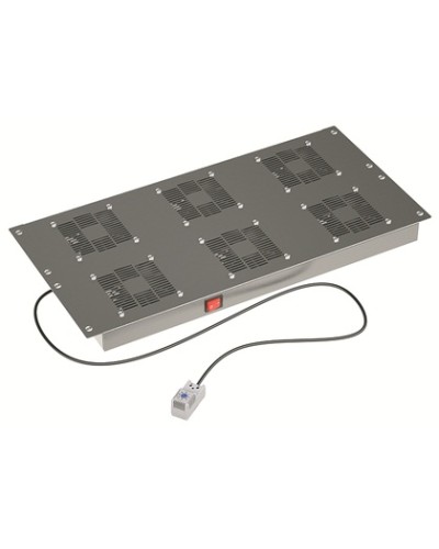 Потолочный вентиляторный модуль, с термостатом 6 вент. для крыши Ш=800мм DKC R5VSIT8006FT в Чебоксарах Вентиляторные модули Pintop.ru