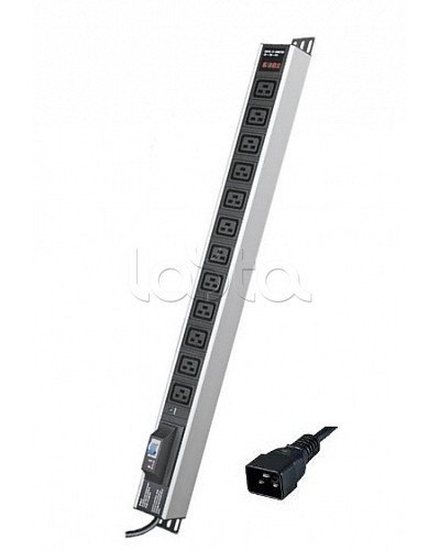 Блок распределения питания вертикальный для 19 шкафов DKC R5V12CBOPCDC19 в Чебоксарах Блоки розеток Pintop.ru