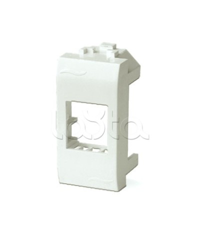 Адаптер для информационных разъемов Keystone, 1мод, белый ДКС 76607B в Чебоксарах Распределительные коробки Pintop.ru