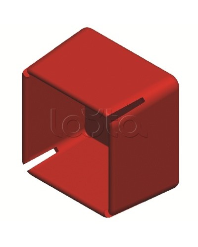 Заглушка торцевая для одиночного профиля LAS и двойного профиля DBL/DBM ДКС BPO4141 в Чебоксарах Аксессуары для лотков Pintop.ru