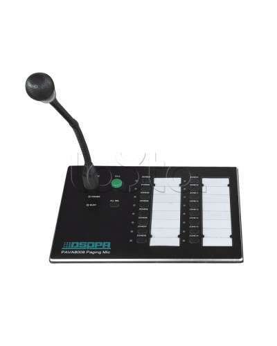 Консоль микрофонная DSPPA PAVA-8008 в Чебоксарах Система оповещения и трансляции Dsppa Pintop.ru