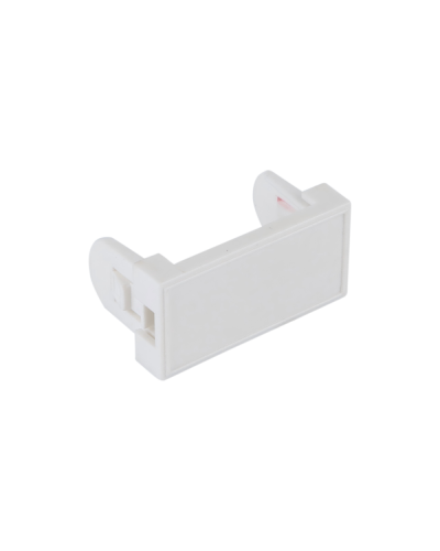 Заглушка 22,5х45 мм на 1 модуль, белый Datarex (DR-513410) в Чебоксарах Розетки компьютерные и телефонные Pintop.ru