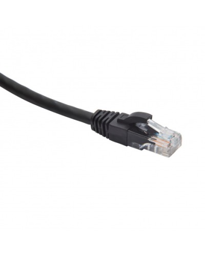 Шнур коммутационный U/UTP категория 5e LSZH нг(А)-HF 1,0 м, черный Datarex DR-181907 в Чебоксарах Патчкорды (медные) Pintop.ru