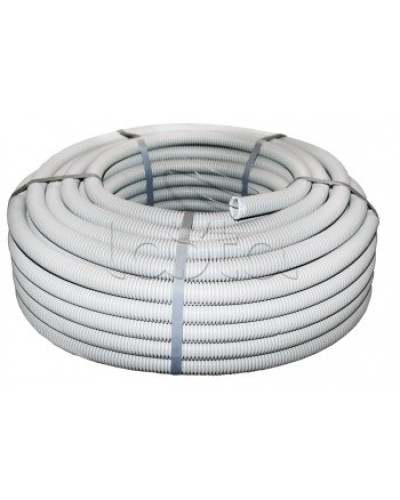 Труба гофр.ПВХ тяжелая с протяжкой d20 мм (100 м) серая EKF-Plast (tg-z-20-t) в Чебоксарах Труба гофрированная Pintop.ru