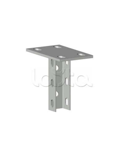 Кронштейн потолочный одинарный 400 мм HDZ (2.5 мм) EKF (kp400) в Чебоксарах Аксессуары для лотков Pintop.ru