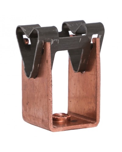 Держатель токоотвода металлический 35мм, L=20мм, Ni/Сu EKF PROxima (lp-d2115-20-cu) в Чебоксарах Электротехническое оборудование Pintop.ru