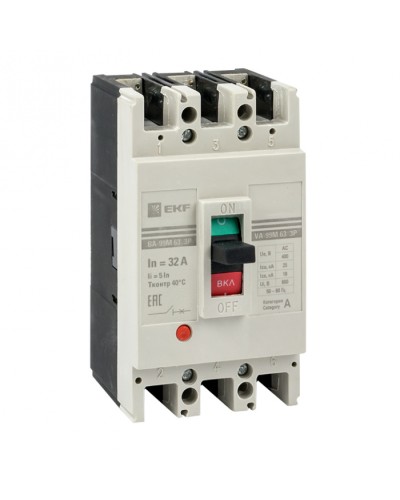 Выключатель автоматический ВА-99М 63/50А 3P 5In 25кА EKF PROxima (mccb99-3P5In63-50m) в Чебоксарах Электротехническое оборудование Pintop.ru