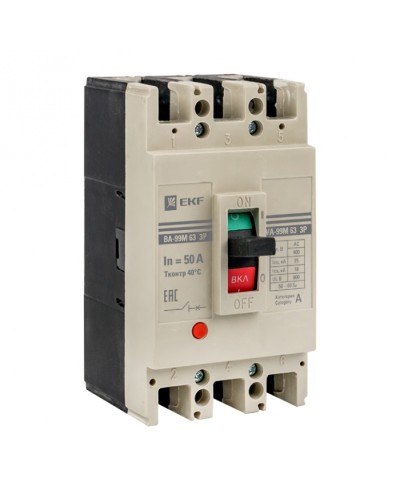 Выключатель автоматический ВА-99М 63/50А 3P 25кА EKF PROxima (mccb99-63-50m) в Чебоксарах Электротехническое оборудование Pintop.ru