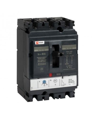 Выключатель автоматический ВА-99C (Compact NS) 160/ 40А 3P 36кА EKF PROxima (mccb99C-160-40) в Чебоксарах Электротехническое оборудование Pintop.ru