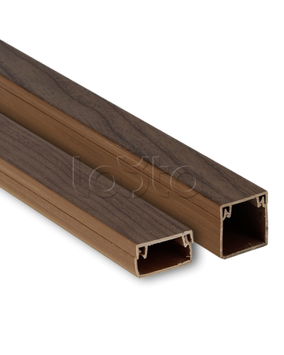 Канал кабельный (40х25) (24 м) темное дерево EKF-Plast (kk-40-25d) в Чебоксарах Кабель-канал Pintop.ru