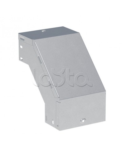 Угол 90 град. вертикальный внешний 100x200 мм INOX EKF (vo90100200-INOX) в Чебоксарах Аксессуары для лотков Pintop.ru