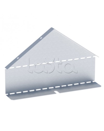 Заглушка крышки двускатной на лоток 80х500 мм (0,8 мм) HDZ EKF (zkdsk80500-HDZ) в Чебоксарах Аксессуары для лотков Pintop.ru