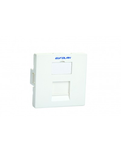 Адаптер 22,5х45 Eurolan 16B-45-02WT в Чебоксарах Аксессуары для кабель-канала Pintop.ru
