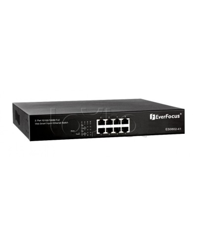 Коммутатор PoE 8-портовый EverFocus ES0802-41 в Чебоксарах Коммутаторы Pintop.ru