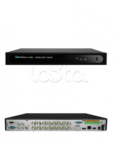 Видеорегистратор 16-канальный EverFocus VANGUARD II 16x8H в Чебоксарах Видеорегистраторы гибридные Pintop.ru