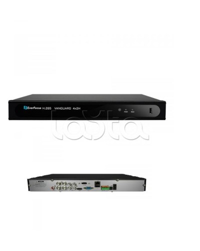 Видеорегистратор 4-канальный EverFocus VANGUARD II 4x2H в Чебоксарах Видеорегистраторы гибридные Pintop.ru