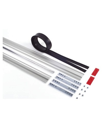 Пара торцевых заглушек для декорирования зажимных профилей на цельностеклянных полотнах Faac 105405 в Чебоксарах Запчасти для шлагбаумов и автоматики Pintop.ru