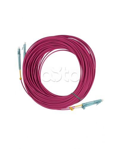 Патч-корд MM 50/125(OM4), LC-LC, duplex, 10G/40G, LSZH, 25 м Hyperline FC-D2-504-LC/PR-LC/PR-H-25M-LSZH-MG в Чебоксарах Патч-корды оптические Pintop.ru