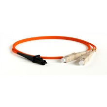 Патч-корд волоконно-оптический Hyperline FC-D2-62-MTRJM/PR-MTRJM/PR-H-1M-LSZH-OR