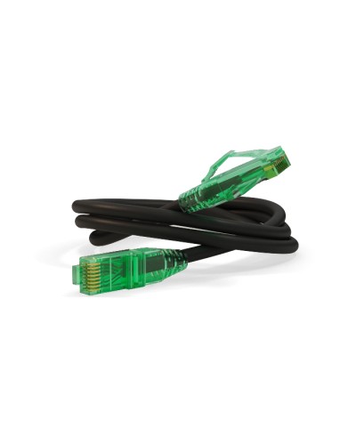 Патч-корд Hyperline PC-LPM-UTP-RJ45-RJ45-C6a-1M-LSZH-BK в Чебоксарах Патчкорды (медные) Pintop.ru