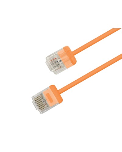 Патч-корд Hyperline PC-LPU-UTP-RJ45-RJ45-C6-1.5M-LSZH-OR в Чебоксарах Патчкорды (медные) Pintop.ru