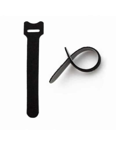 Хомут для кабеля, липучка с мягкой застежкой Hyperline WASN-210-BK-10 в Чебоксарах Аксессуары для лотков Pintop.ru