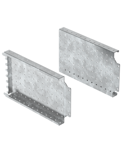 FORMAT Панель монтажная боковая перфорированная 200х400мм (2шт/упак) IEK (FO-00-MPSP-020-040) в Чебоксарах Аксессуары для стоек и шкафов Pintop.ru