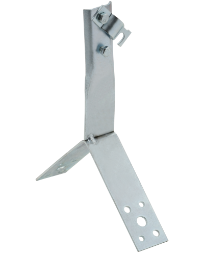 Держатель проводника круглого 6-10мм винтовой для конька h=100мм оцинкованная сталь IEK (ZDP80-11-4-16-100) в Чебоксарах Крепеж Pintop.ru