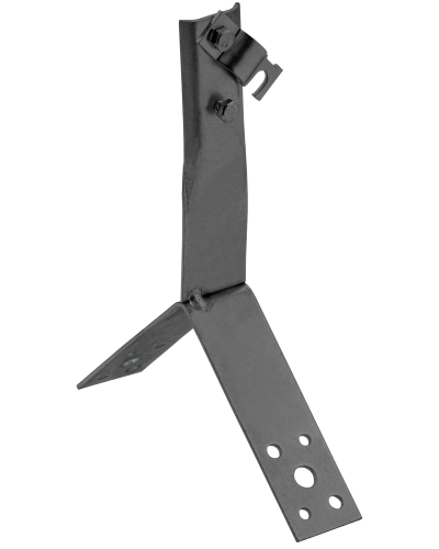 Держатель проводника круглого 6-10мм винтовой для конька h=80мм оцинкованная сталь TD IEK (ZDP80-13-4-16-80) в Чебоксарах Крепеж Pintop.ru