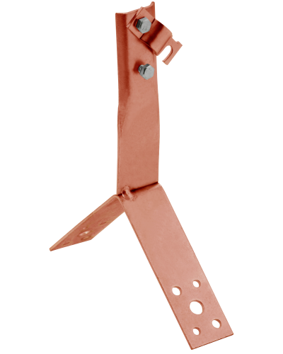 Держатель проводника круглого 6-10мм винтовой для конька h=80мм медь IEK (ZDP80-50-4-16-80) в Чебоксарах Крепеж Pintop.ru