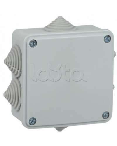 Коробка монтажная 100х100х45 мм IP44 6 вводов IEK (UKO11-100-100-045-K41-44) в Чебоксарах Распределительные коробки Pintop.ru