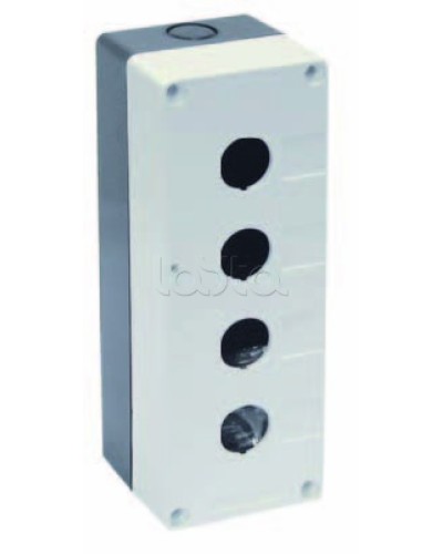 Корпус КП104 для кнопок 4 места белый IEK BKP10-4-K01 в Чебоксарах Аксессуары для кабель-канала Pintop.ru