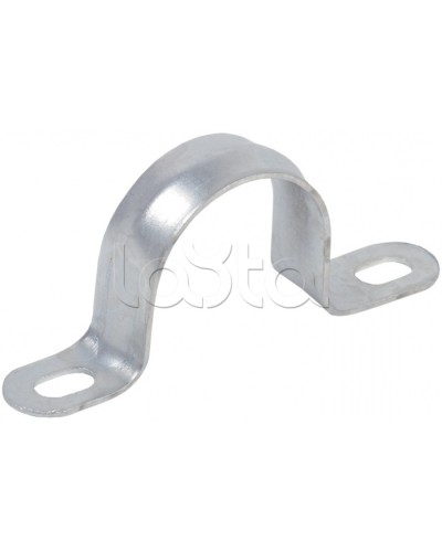 Скоба двухлапковая d31-32 IEK CMAT11-31-100 в Чебоксарах Держатели, клипсы, скобы Pintop.ru