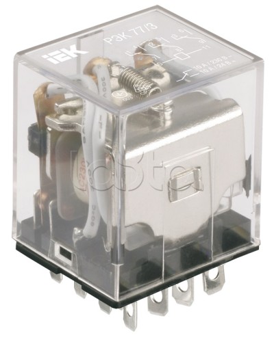 Реле промежуточное РЭК77/3 IEK RRP10-3-10-012D в Чебоксарах Аксессуары для кабель-канала Pintop.ru