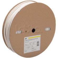 Трубка термоус. ТТУ (ТУТ) 20/10(дл.100м) белая. IEK(UDRS-D20-100-K01)