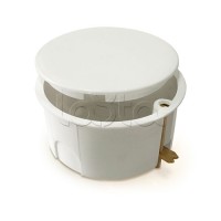 Коробка установочная для полых стен, с крышкой, с саморезами, металлические лапки d80x40 IEK КМ41024 (UKG01-080-040-000-M)