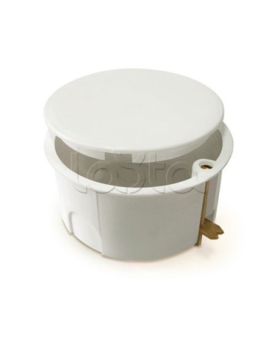 Коробка установочная для полых стен, с крышкой, с саморезами, металлические лапки d80x40 IEK КМ41024 (UKG01-080-040-000-M) в Чебоксарах Распределительные коробки Pintop.ru